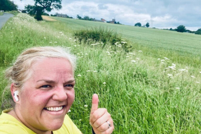 Picture of Emma in the fields