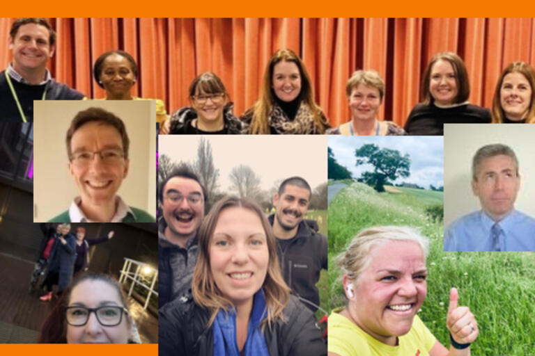 selection of photographs of employees recently featured