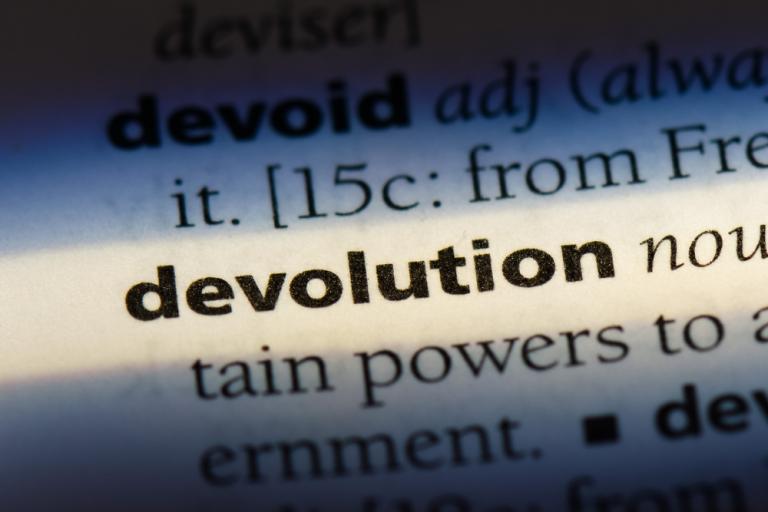 devolution dictionary entry concept