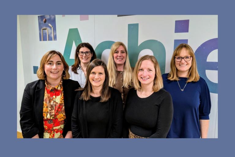 Pictured together are the six volunteers of the buddy scheme standing together 