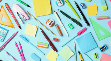 photo of different stationery