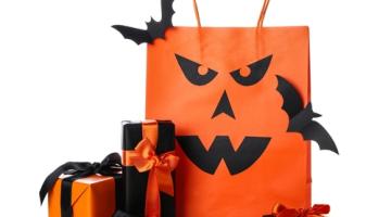 Picture of some gift bags with pumpkins on them