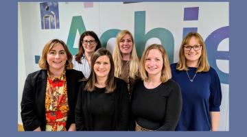 Pictured together are the six volunteers of the buddy scheme standing together 