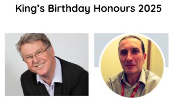 An image of Gavin Jones on the left hand side of picture and Paul McGee on right hand side