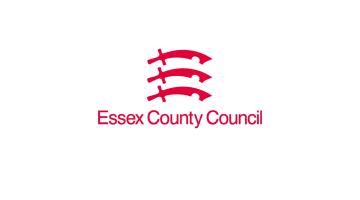 Red Essex County Council logo on white backround