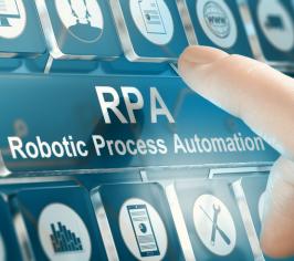 RPA concept on a computer