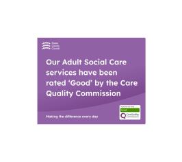 Logo and rating of good detailed on purple background