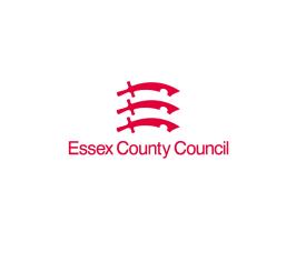 Red Essex County Council logo on white backround